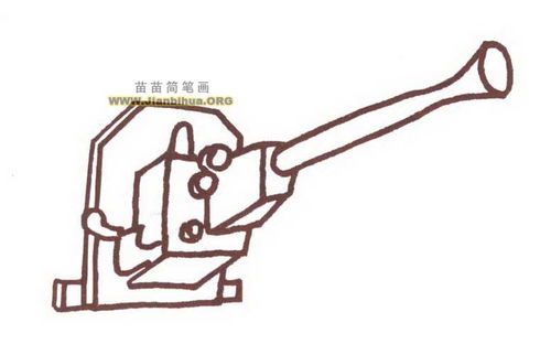 大炮的简笔画怎么画?
