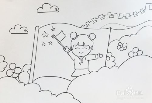 爱国简笔画爱国简笔画简单又漂亮