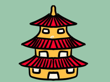 宝塔简笔画宝塔简笔画彩色