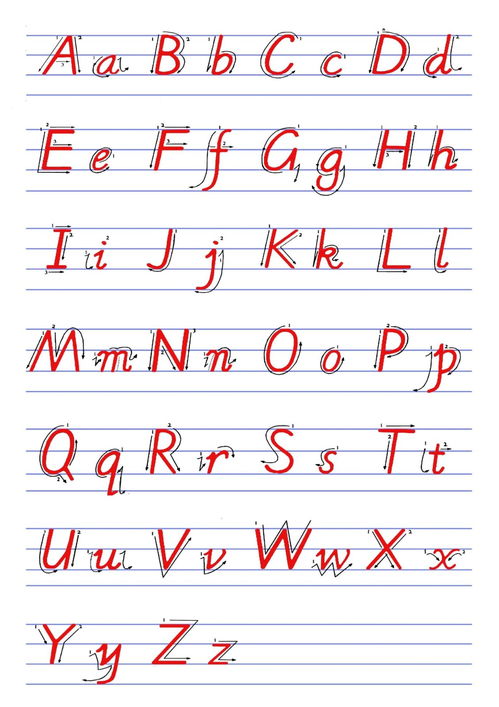 英文字母26个大小写