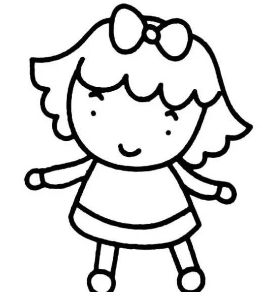 简笔画小朋友手拉手简笔画小朋友头像