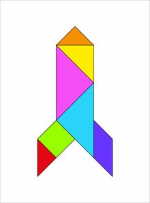 七巧板的拼法八巧板拼图