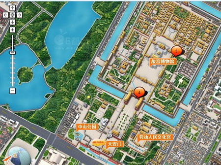 北京地图全景地图,北京三维地图,立体地图