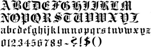 哥特字体在线生成器哥特字体在线转换