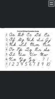 拉丁字母 手写体图片
