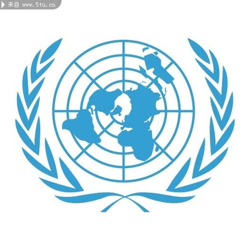 联合国标志联合国标志上有条蛇