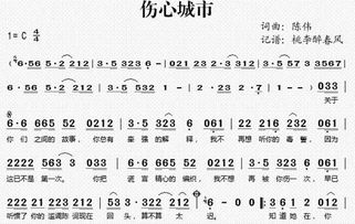 歌词(伤心的城市)冷漠