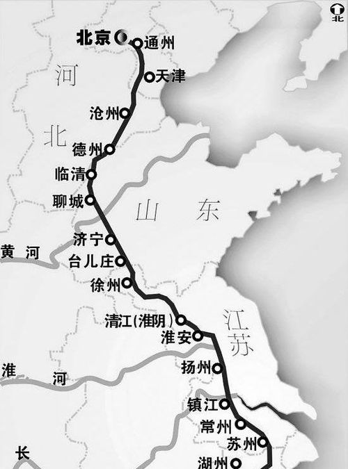 杭州京杭大运河线路图图片