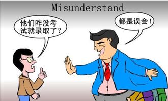 误会的英语单词怎么写