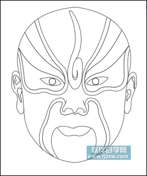 京剧脸谱简笔画京剧脸谱简笔画女旦角