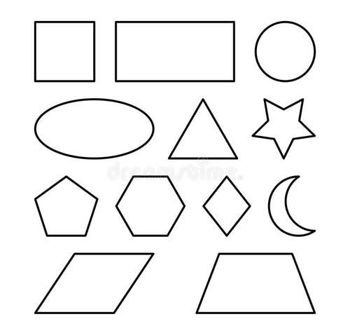幼儿园几何图形简笔画图片
