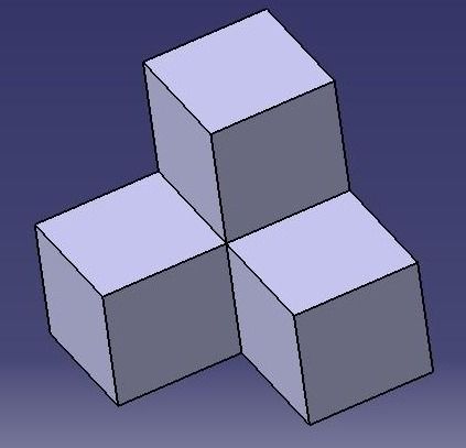 4个小正方体可以拼成图片