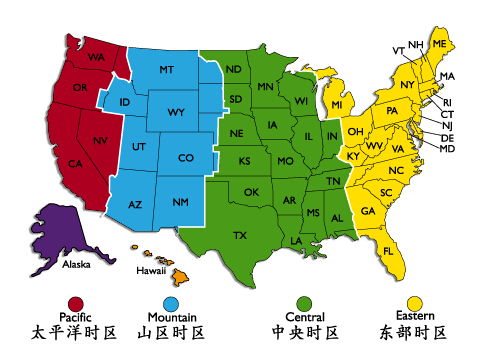 美国时区