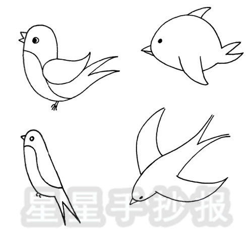 如何简笔画出燕子?