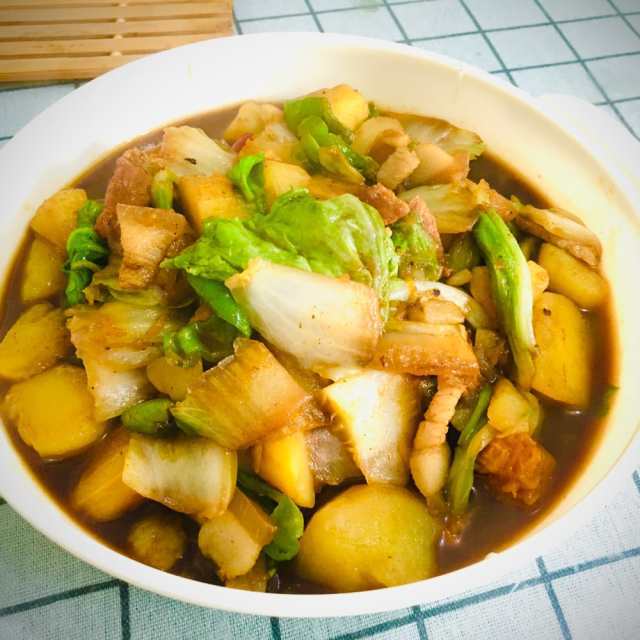 如何做土豆炖白菜
