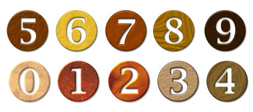 数字字体大全阿拉伯数字字体大全