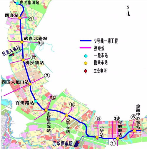 成都地铁9号线线路图成都地铁9号线线路图二期