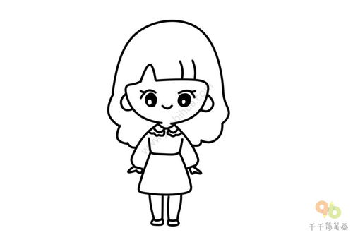 怎么画动漫人物女生简单又好看