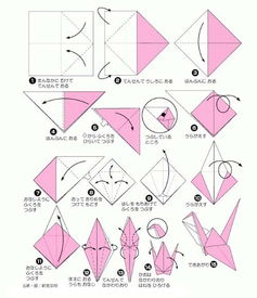 折千纸鹤的过程图片
