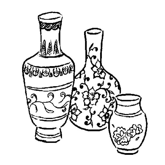 瓶子画图案简单又漂亮