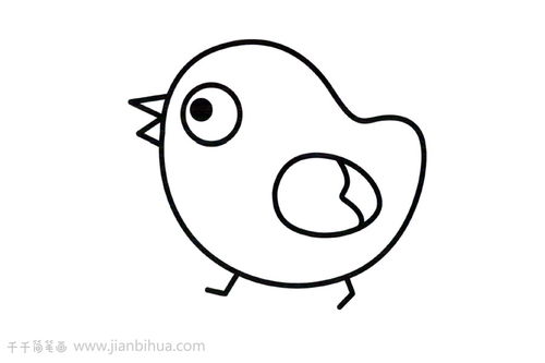 简笔画鸡(简笔画鸡图片)_竞价网