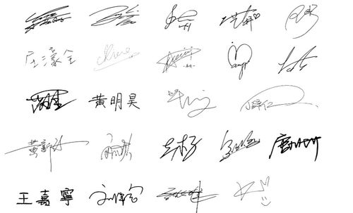 明星签名明星签名设计