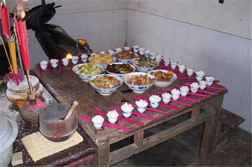 头七供饭碗筷摆放图片