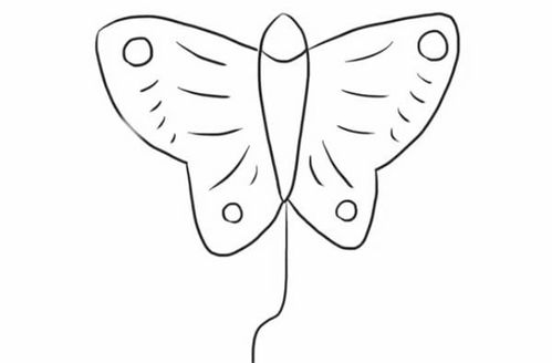 五角星涂红色布条涂紫色红色和黄色简单的风筝简笔画好了 风筝是由