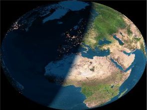 昼夜交替现象是由于地球的什么形成的