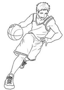 打篮球的姿势怎么画图片