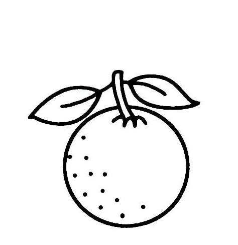 橘子桔子简笔画怎么画?求图解.