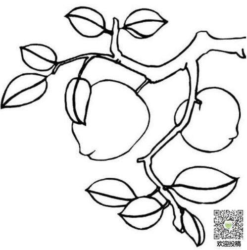 桃花树简笔画简单图片