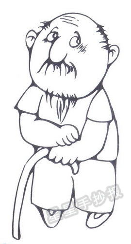 老人怎么画老人怎么画简单又好看