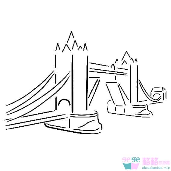 斜拉桥简笔画(斜拉桥简笔画图片大全)_竞价网
