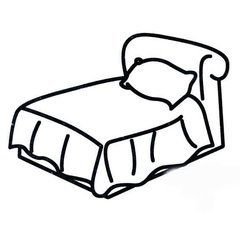 床的简笔画法图片
