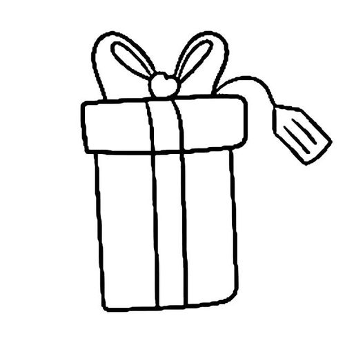 生日礼物盒子怎么画