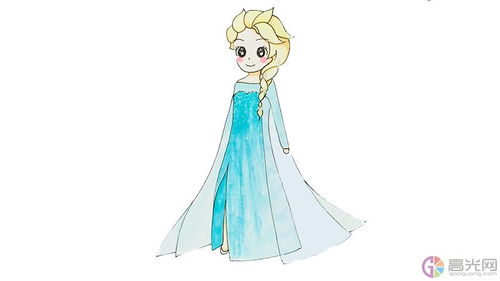 画艾莎公主画艾莎公主简笔画