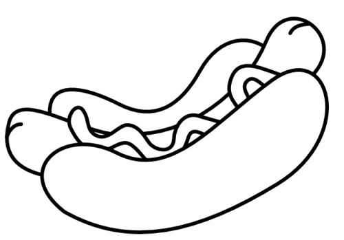 热狗简笔画(热狗简笔画彩色)_竞价网