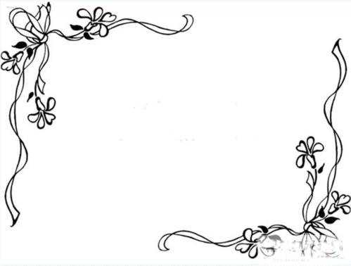 手抄报版面设计花边_花纹素材|花边素材_矢量花纹|矢量花边|底纹边框