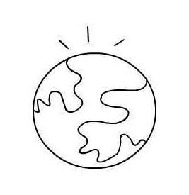 地球简笔画图片彩色地球简笔画图片彩色保护地球