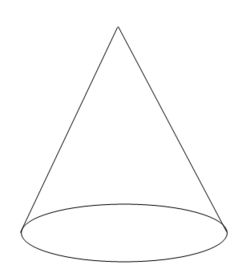 小学生圆锥体的画法图片