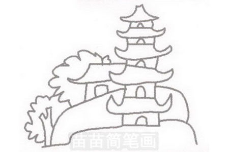 宝塔简笔画宝塔简笔画彩色