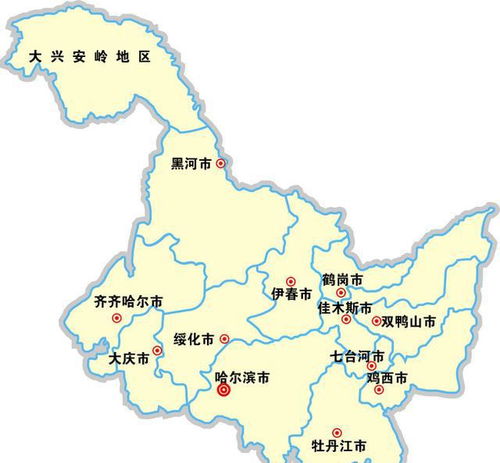 黑龙江省地图!