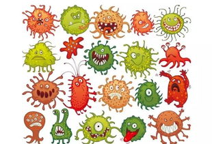 显微镜下的细菌简笔画图片
