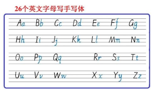 abcdefg26个字母表大小写怎么写?