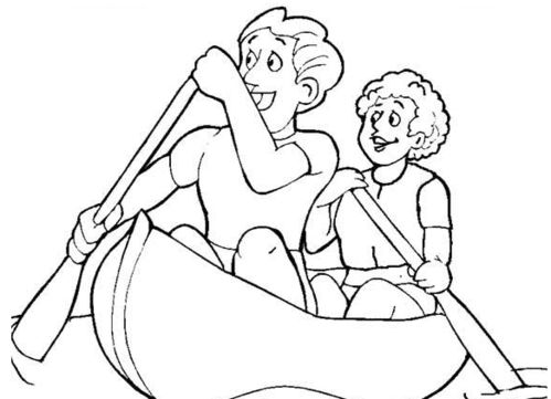 划船的人怎样画百度简笔画