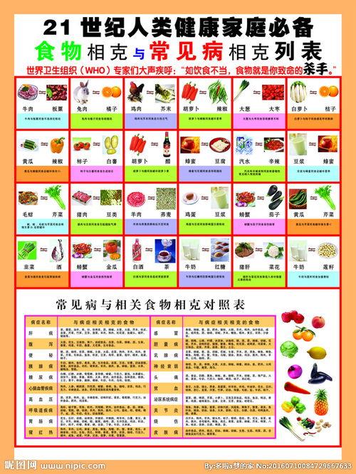 相克食物表蔬菜相克食物表