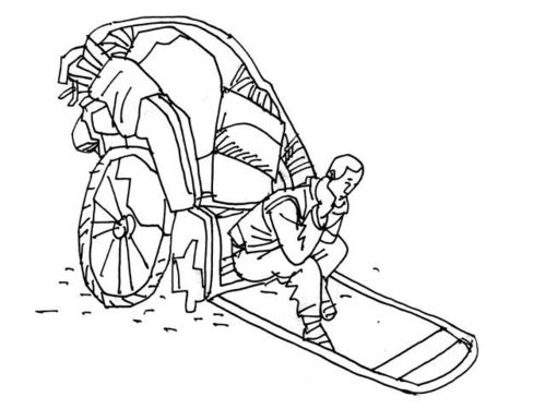 车夫简笔画(车夫简笔画图片)_竞价网