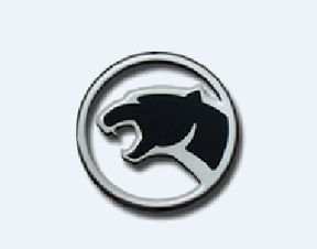 一个豹子的标志是捷豹,捷豹的车标设计来源于一只纵身跳跃的"美洲豹"