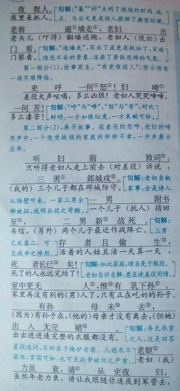 石壕吏原文石壕吏原文及翻译